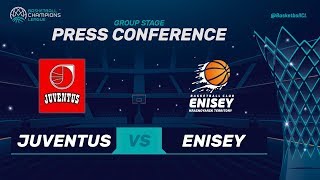 Juventus Utena v Enisey Krasnoyarsk  Press Conference  Basketball Champions League [upl. by Maidy548]