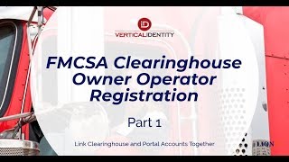 FMCSA Clearinghouse Owner Operator Registration Part 1 [upl. by Novick584]