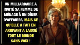 Milliardaire invite sa femme de ménage à un dîner daffaires et son arrivée laisse tous sans voix [upl. by Stine56]