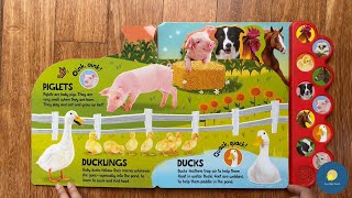 Quack Moo Oink Lets Listen on the Farm  Animal Sounds  Kids Book Read Aloud [upl. by Malim556]