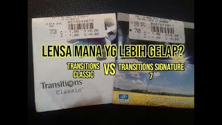 Transitions Signature 7 VS Transitions Classic Lensa Mana yg Lebih Gelap [upl. by Boykins]