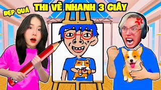 SAMMY TROLL PHONG CẬN PHÁT ĐIÊN KHI VẼ MẶT XẤU  THỬ THÁCH THI VẼ NHANH 3 GIÂY TRONG ROBLOX [upl. by Reinhardt319]