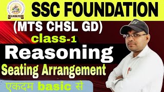 Seating Arrangement Reasoning  All Competitive Exams  MTS CHSL GD  Reasoning by Shivam sir jms [upl. by Sly950]