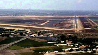 ELAL B767 Landing at LLBG cockpit view [upl. by Cnahc]