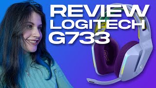 LOGITECH G733 Review y Unboxing  Lila Blanco Azul Negro  YeniStriker [upl. by Aseuqram]