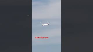 HHHAircraft take off and curved flying San Francisco airport USA…अमेरिका में उड़ता प्लेन। [upl. by Anaytat]