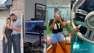 Weekly VlogGraduationTradingGymBrunchPlus More [upl. by Dronel]