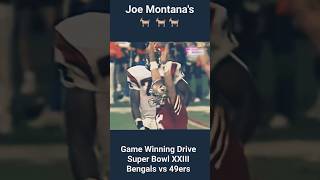 quotJoe Montanas Legendary Comeback Super Bowl XXIIIquot [upl. by Elwina634]