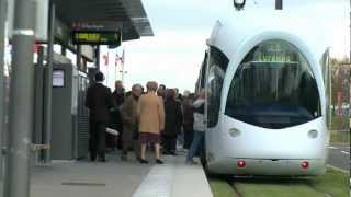 Inauguration du tram T5 [upl. by Solhcin]