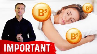 Vitamin B5 Adrenals amp Your Sleep [upl. by Tonie]