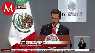 Sexto Informe de Gobierno de Enrique Peña Nieto video completo [upl. by Mloc]