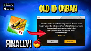 FINALLY FREE FIRE ALL ID UNBAN 🔥  HOW TO UNBAN SUSPENDED ACCOUNT  FREE FIRE ID UNBAN KAISE KARE [upl. by Georgina]