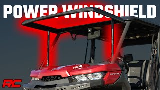 20162022 CanAm Defender Electric Tilt Glass Windshield [upl. by Trescha]