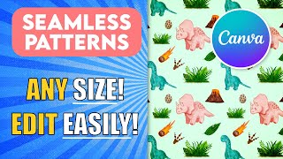 EASY Seamless Patterns in Canva [upl. by Fujio]