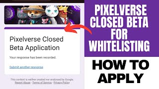 PIXELVERSE UPDATE How to Register for PIXELVERSE CLOSED BETA For Whitelisting DO IT NOW [upl. by Rabbi368]