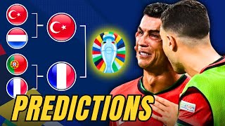 EURO 2024 QUARTER FINAL PREDICTIONS [upl. by Leirud]