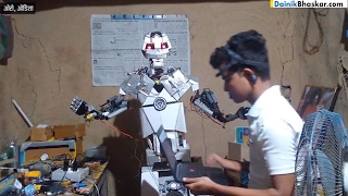 Odisha के 12th class student ने बनाया Robot [upl. by Netsua]