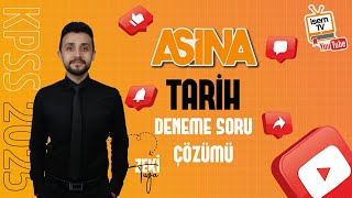 1 Kpss Tarih Deneme Sınavı  1  Zeki Tuğa  İsemTV 2024 [upl. by Linell]