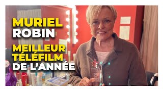 Muriel Robin reçoit lAward du Meilleur Téléfilm pour quotLes yeux grands fermésquot [upl. by Anivahs46]