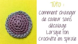 Comment changer de couleur sans décalage lorsque lon crochète en spirale [upl. by Phippen]