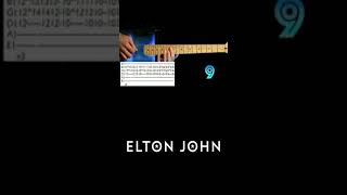 Elton John Saturday Nights Alright For Fighting Guitar Tab Cover [upl. by Robaina600]