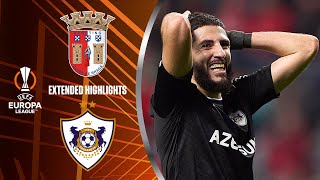 Braga vs Qarabag Extended Highlights  UEL Playoffs 1st Leg  CBS Sports Golazo [upl. by Rutherfurd]