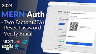 Build Advanced MERN Auth 2FA Email Verification Cookies Sessions and JWT with Nodejs amp Nextjs [upl. by Ardnasak]