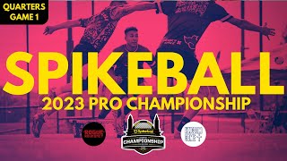 Rogue vs Kingdom Come  Game 1  Spikeball Pro Championship 2023 Quarterfinals [upl. by Nariko300]