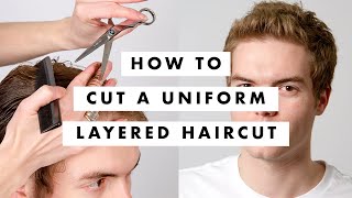 How to Cut A Uniform Layered Hair Cut Structure  Tutorial  Lesson  MIG Training [upl. by Greenman318]