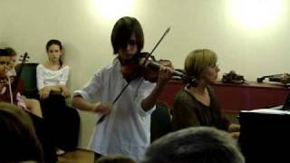 Csongor 10 plays Rieding Violin concerto in Gmajor [upl. by Bradstreet]