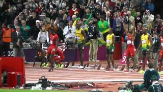 Usain Bolt 100m Olympic Final 2012 [upl. by Anitirhc955]