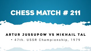 Artur Jussupow vs Mikhail Tal • 47th USSR Championship 1979 [upl. by Enelrihs]