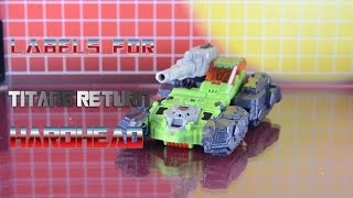 Labels for Titans Return Hardhead [upl. by Aisayt390]