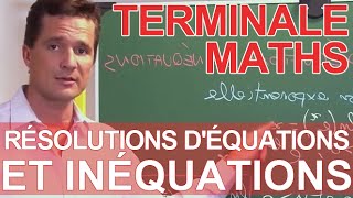 Logarithmes népériens  résolutions déquations et inéquations  MATHS  TS TES  Les Bons Profs [upl. by Whitten]