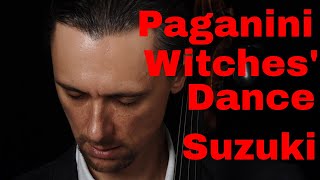 N Paganini Theme from Witches Dance in slow tempo Suzuki cello Book 2 [upl. by Delmor847]