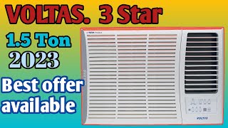 Voltas 15 ton 3 StarVoltas window ac review  Vectra prism  3 star 5 star fixed speed Ac [upl. by Katalin]