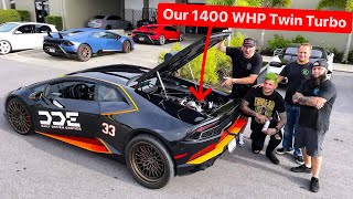 INTRODUCING OUR FASTEST TWIN TURBO LAMBORGHINI EVER 1400 WHP [upl. by Dominy]