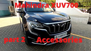 Mahindra XUV700 Accessories part 2  ax7l manual transmission  diesel [upl. by Ahsemat]