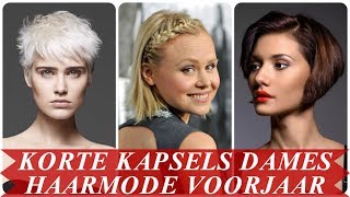 Moderne korte kapsels dames haarmode voorjaar 2018 [upl. by Anada951]