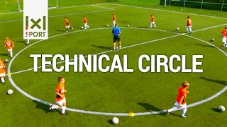 ⚽ Technical Circle  Creative Football Soccer Activity for Kids  Soccer Drills [upl. by Aracahs]