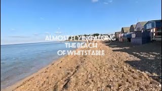 Almost Flying Along the Beach of Whitstable UK😎🪂🌊🏖️🏠🧡🇬🇧 [upl. by Areyk8]