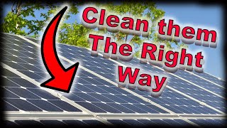 How to Clean Solar Panels THE RIGHT WAY [upl. by Kimbell329]