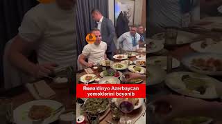 Əfsanəvi futbolcu Ronaldinyo Azerbaycan mətbəxini bəyənib [upl. by Kareem]