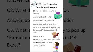 IPCS Exam Preparation part 2 [upl. by Earised]