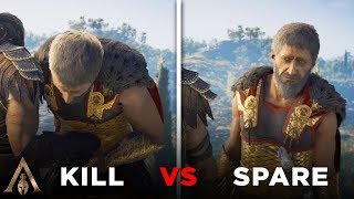 Kill vs Spare Nikolaos ALL CHOICES  Assassins Creed Odyssey [upl. by Rebekah280]