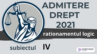 Admitere Facultatea de Drept UBB 2021 rationament logic exercitiul 4 [upl. by Ahsienom]