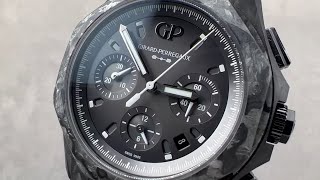 GirardPerregaux Laureato Absolute Chronograph Crystal Rock 8106036693FH6A Watch Review [upl. by Enna5]