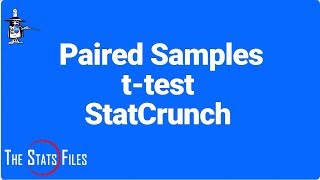 8317 Paired Sample Hypothesis Small ttest and critical values using StatCrunch [upl. by Housum]