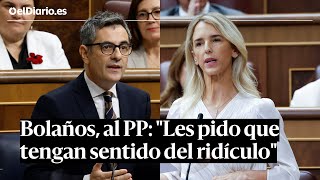 BOLAÑOS al PP quotNo pido que tengan sentido de Estado sino que tengan sentido del ridículoquot [upl. by Naylor170]