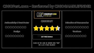 CSGO Gambling Sites Review 1  CSGOFastcom Review  CSGOGAMBLEFINDER [upl. by Yelrehs]